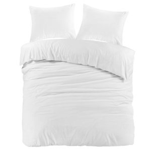Dreamhouse Mendez Dekbedovertrek Flanel Wit – 200×200/220 cm