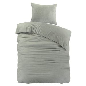 Papillon Brienz Dekbedovertrek Flanel Groen – 140×200/220 cm