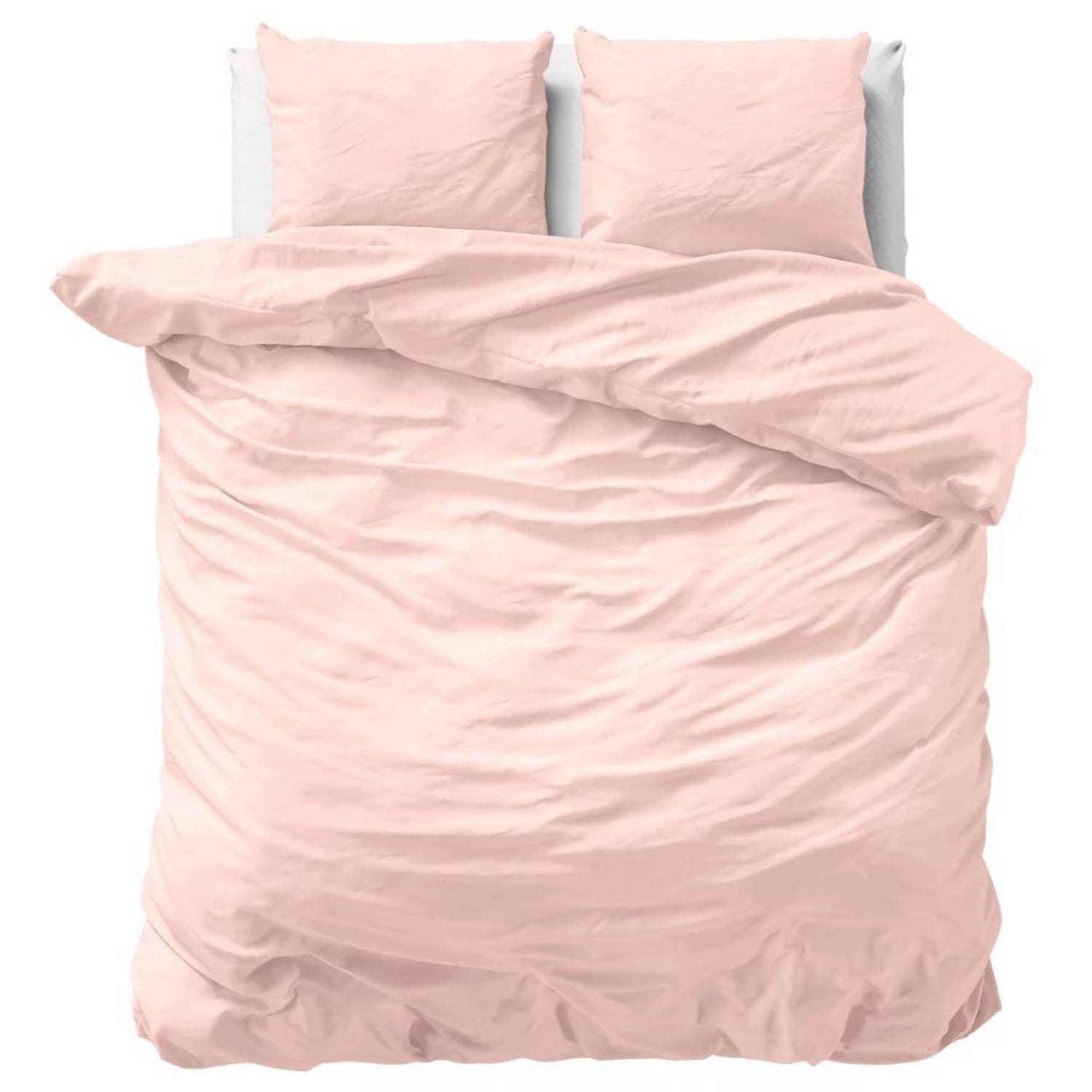 Primaviera Uni Satijn Dekbedovertrek – 240×200/220cm – Roze