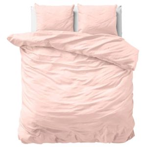 Primaviera Uni Satijn Dekbedovertrek – 200×200/220cm – Roze