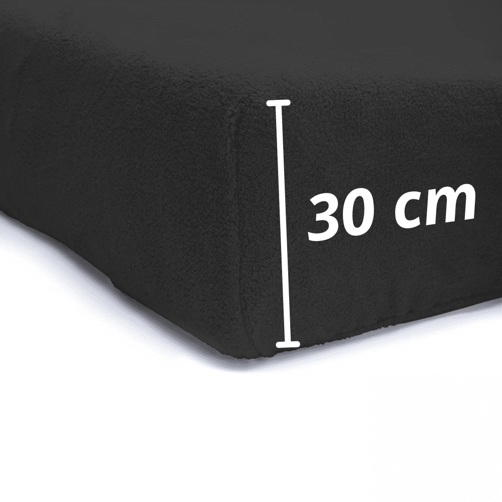 Sleeps Teddy Hoeslaken Antraciet – 180 x 200 cm - Afbeelding 5