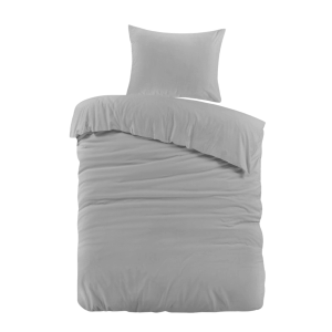 Dreamhouse Mendez Dekbedovertrek Flanel Grijs – 140×200/220 cm