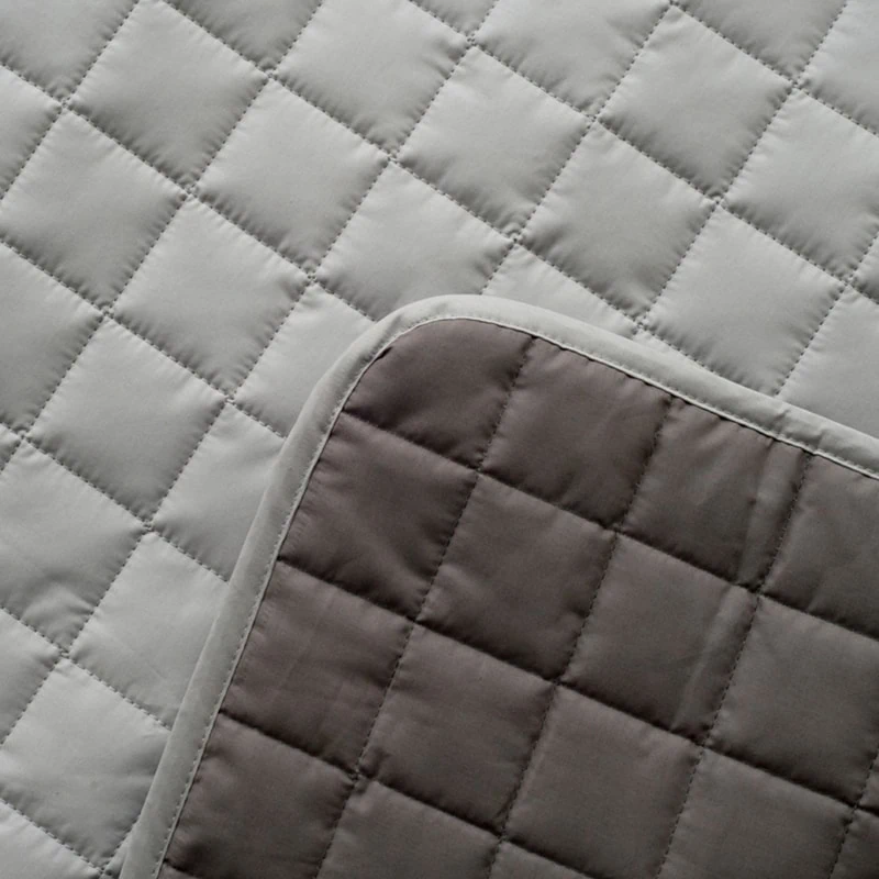 Gewatteerde bedsprei – Block Muisgrijs/ Leisteengrijs - Afbeelding 9