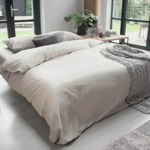 Dekbedovertrek percal katoen TC 400 – Wit