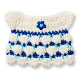 Jurk voor gehaakte Nijntje Delfts blauw