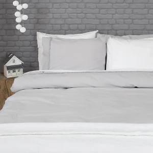 Dekbedovertrek Gewassen Katoen – Harwich Lichtgrijs