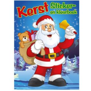 Kerst sticker en kleurboek