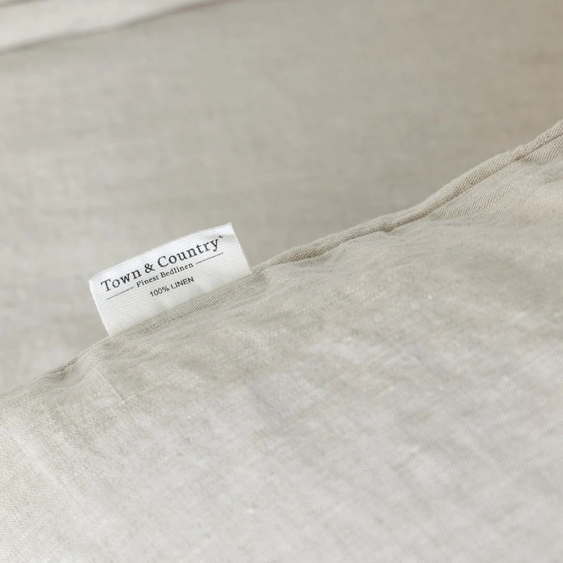 Linnen dekbedovertrek T&C – Zand - Afbeelding 7