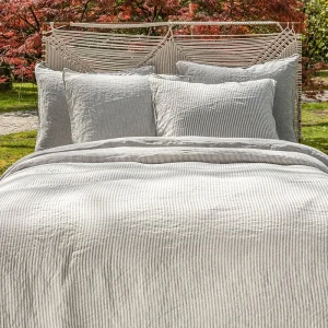 Linnen dekbedovertrek – Doppio Olifantgrijs