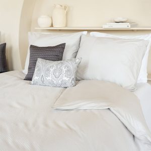 Dekbedovertrek Liva percal katoen – Zilver