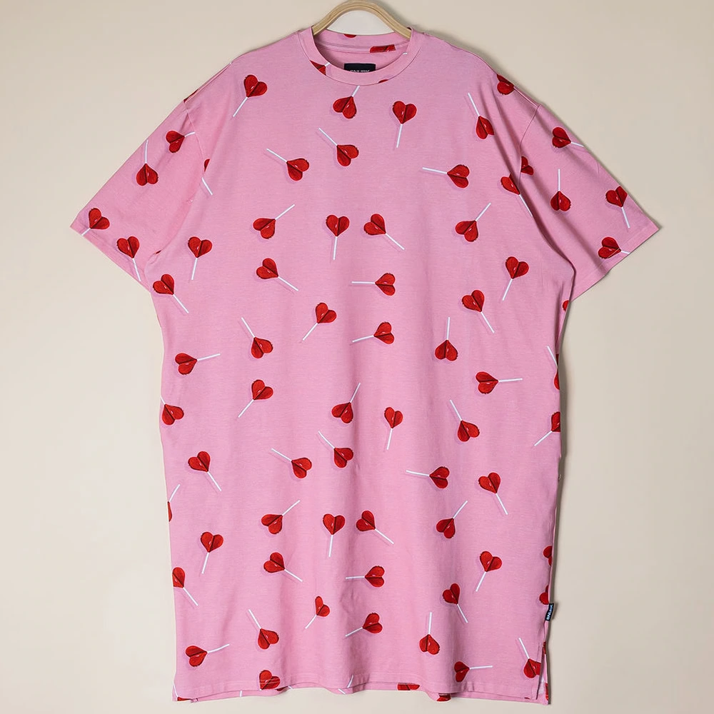 Lollipop Love Relaxed Tee Dress Dames - Afbeelding 3