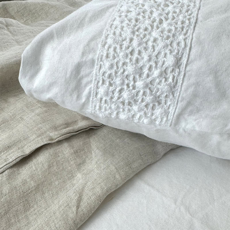 Dekbedovertrek Gewassen Katoen – Maryland White - Afbeelding 6