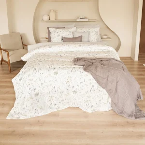 Dekbedovertrek percal katoen – Nature Olifantgrijs