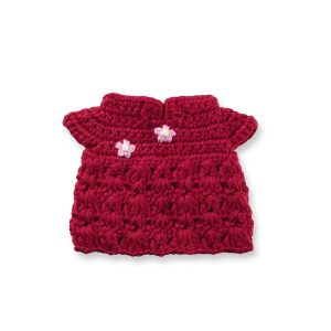 Outfit voor gehaakte Nijntje Just Dutch red qipao dress handmade