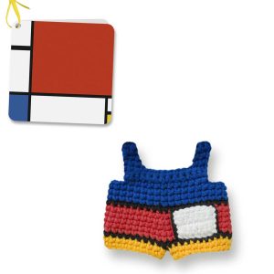 Outfit voor gehaakte Nijntje Mondriaan overall