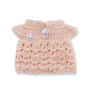 Outfit voor gehaakte Nijntje van Just Dutch pastel pink qipao dress handmade