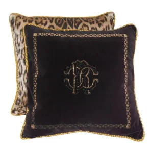 Roberto Cavalli Sierkussen Venezia 40 cm – Zwart