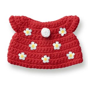 Rode bloemenjurk handmade