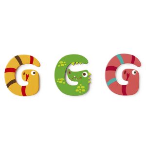 Scratch letter G gele slang