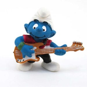 Smurf met gitaar