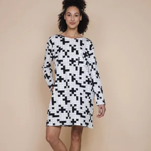 Crossword Long Sleeve Dress Dames