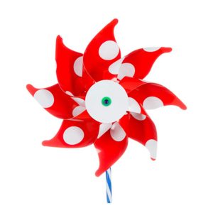 windmolen met stippen 16cm