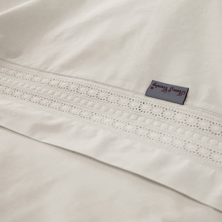 Dekbedovertrek percal katoen – Camilla Offwhite - Afbeelding 3